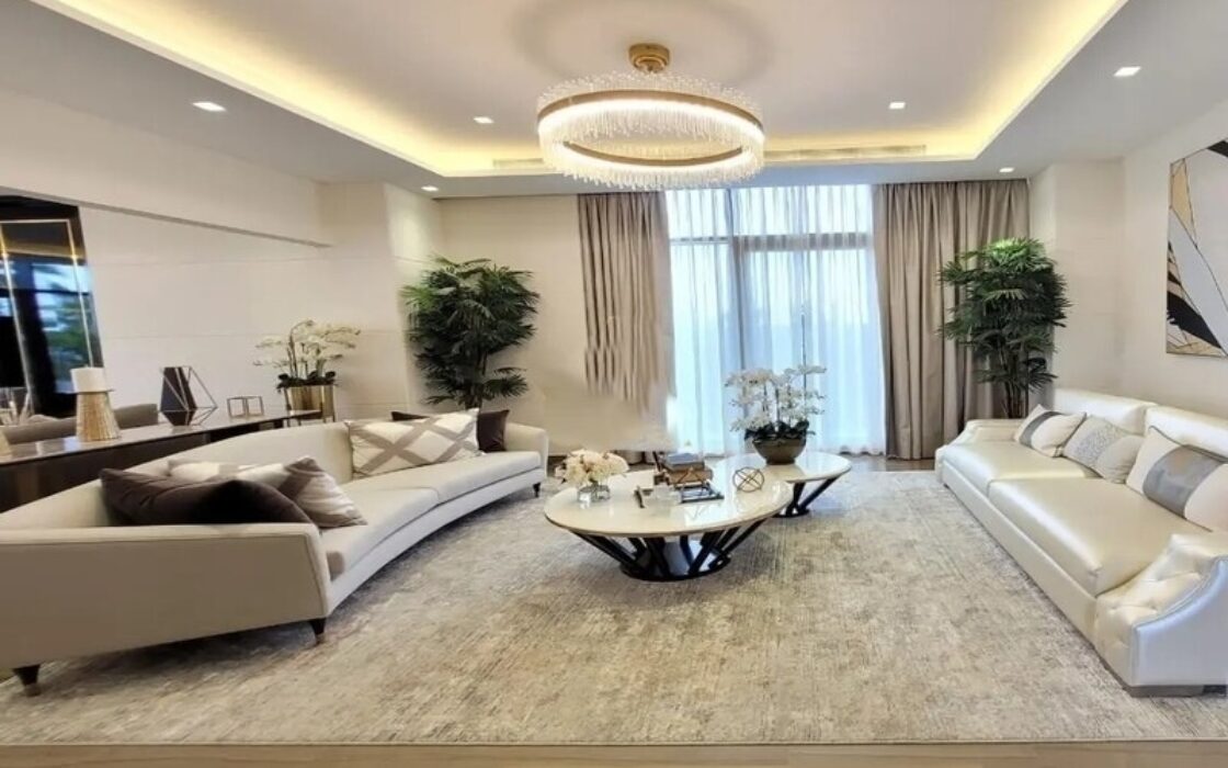 4BR Townhouse for Sale with Scenic Pool & Water Views in Natura DAMAC Hills 2