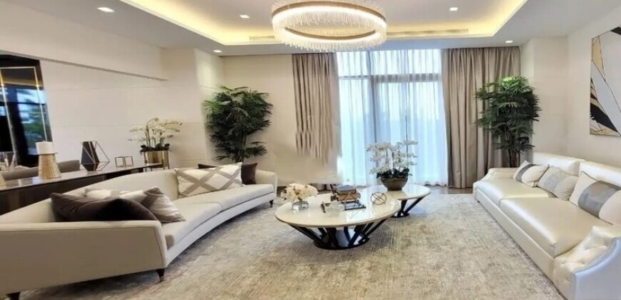 4BR Townhouse for Sale with Scenic Pool & Water Views in Natura DAMAC Hills 2