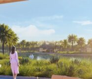 4BR Townhouse for Sale with Scenic Pool & Water Views in Natura DAMAC Hills 2