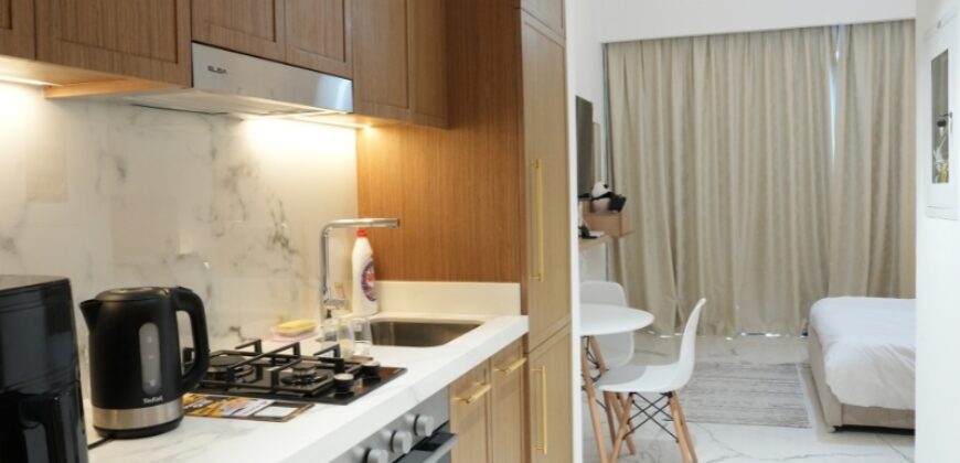 Stylish Fully Furnished Studio Apartment for Rent in Azizi Riviera 61