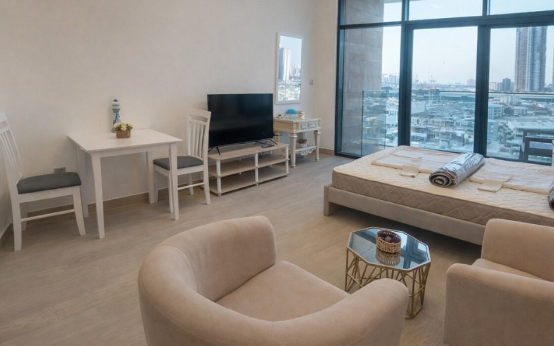 Luxury Studio Apartment for Rent | Fully Furnished in Azizi Riviera 6, Meydan