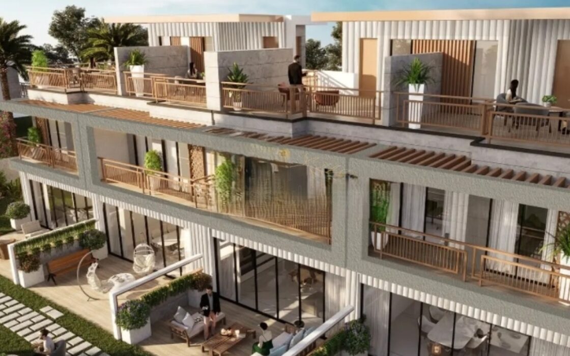 4BR Townhouse for Sale with Scenic Pool & Water Views in Natura DAMAC Hills 2