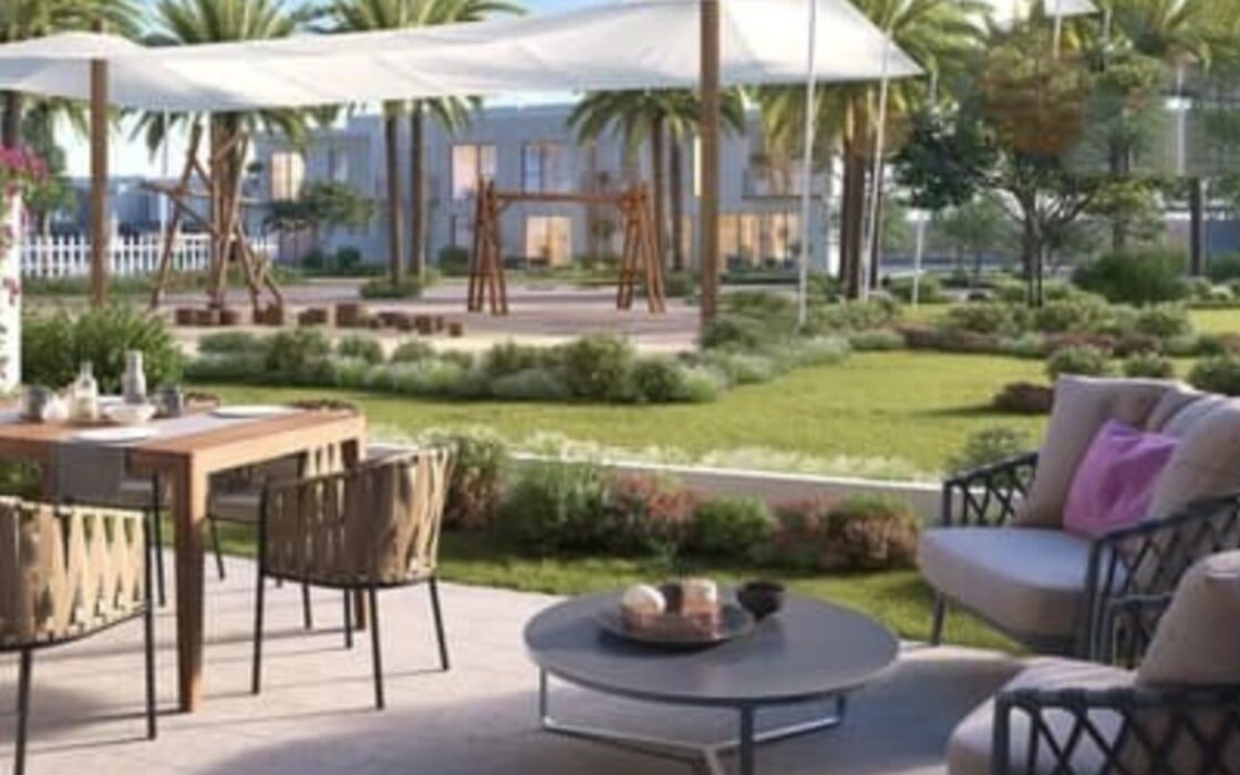 4BR Townhouse for Sale with Scenic Pool & Water Views in Natura DAMAC Hills 2