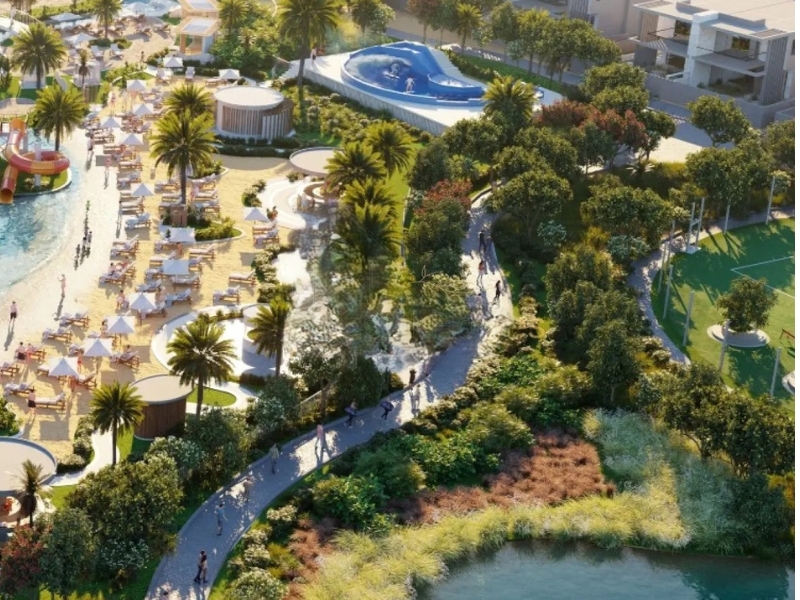 Natura townhouse exterior in DAMAC Hills 2 Dubai