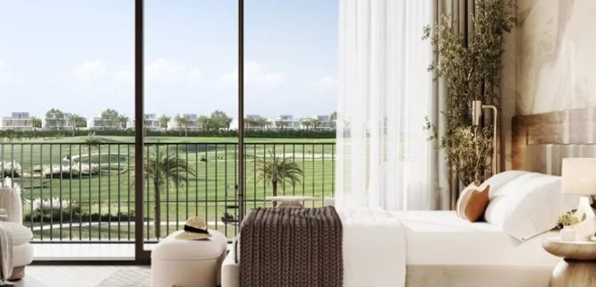 4BR Townhouse for Sale with Scenic Pool & Water Views in Natura DAMAC Hills 2