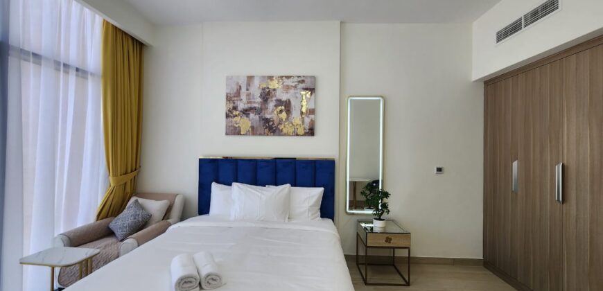 Modern Studio with Community Views for Rent in Azizi Riviera 5 Meydan